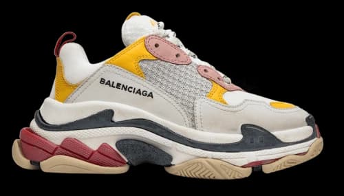 Balenciaga Triple S Cream Yellow Red (2019) (Women's)