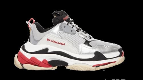 Balenciaga Triple S Red Silver 2018 (Women's)