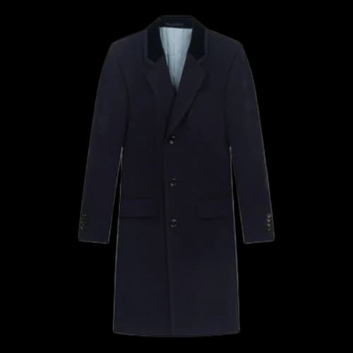 Gucci Bee Embroidered Wool Coat 'Black'