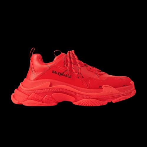Balenciaga Triple S Sneaker 'Allover Logo - Red' (Women's)