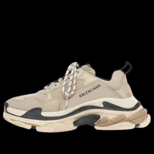 Balenciaga Triple S Daddy Shoes Beige/Black (Women's)