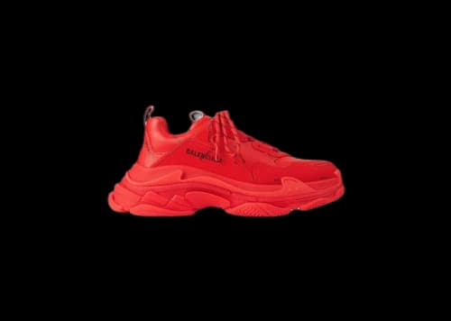 Balenciaga Triple S Allover Logo Red (Women's)