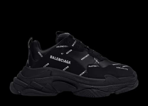 Balenciaga Triple S Black Logo (Women's)