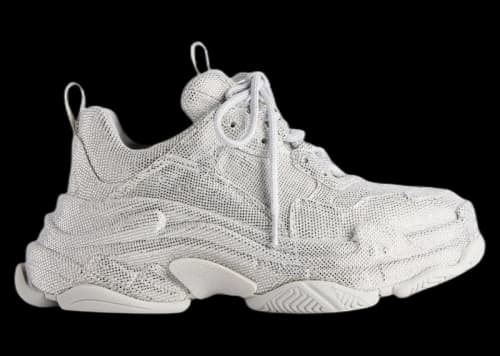 Balenciaga Triple S Light Grey Rhinestones (Women's)