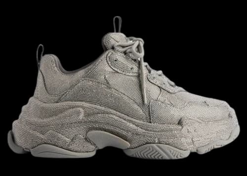 Balenciaga Triple S Dark Grey Rhinestones (Women's)