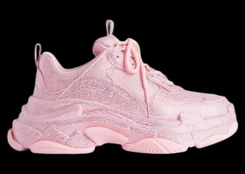 Balenciaga Triple S Light Pink Rhinestones (Women's)