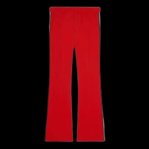 Gucci Rayon Slim Fit Casual Pants For Red (Women's)