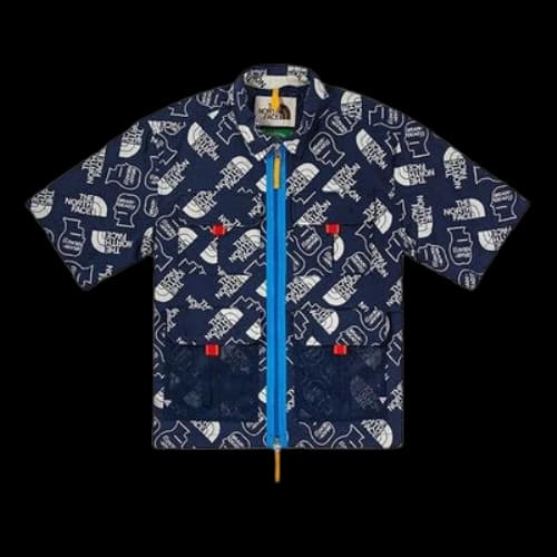 THE NORTH FACE X Brain Dead 76 Boxy Ss Mountain Shirts 'Blue'