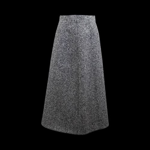 Saint Laurent Wool Tweed Pencil Skirt 'Grey'
