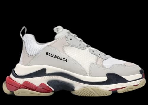 Balenciaga Triple S White Black Red