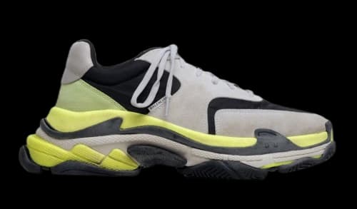 Balenciaga Triple S Grey Yellow