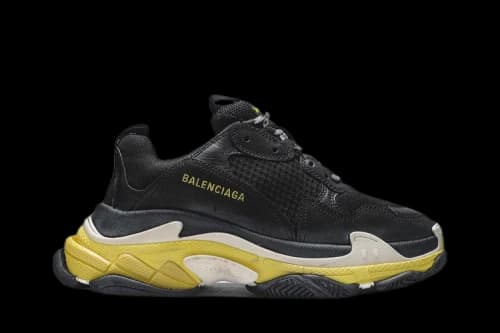 Balenciaga Triple S Sneaker 'Black Yellow'