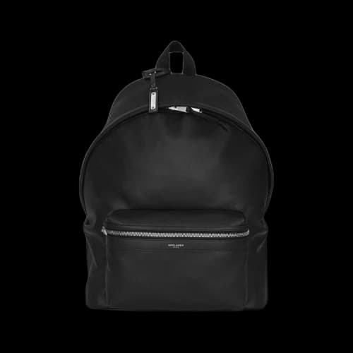 Saint Laurent Leather City Backpack 'Black'