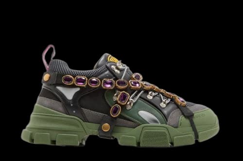 Gucci Flashtrek 'Green Crystals'