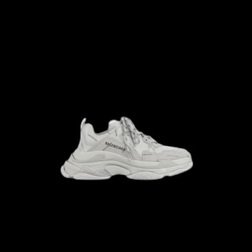 Balenciaga Triple S Allover Logo Gray