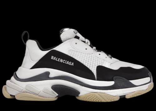 Balenciaga Triple S White Black