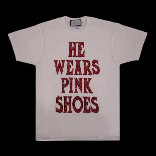 Gucci Sequins Word T-Shirt 'White'