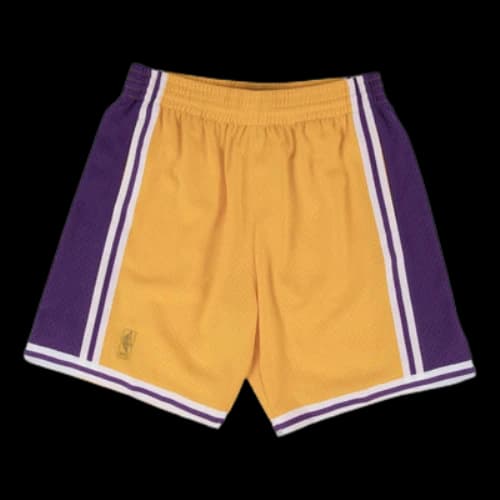 Mitchell & Ness x NBA Los Angeles Lakers 1996-97 Road Swingman Shorts 'Yellow'