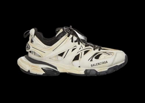 Balenciaga Track Worn Out In White Black