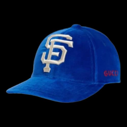 Gucci SF Giants Velvet Baseball Hat 'Blue'
