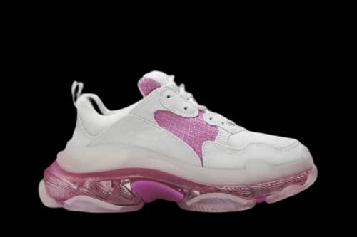 Balenciaga Triple S Clear Sole Trainer 'White Pink' (Women's)