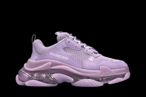 Balenciaga Triple S Sneaker 'Clear Sole - Light Lilac' (Women's)