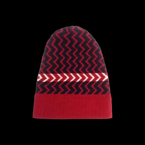 Gucci Wool Zigzag Beanie 'Red/White/Blue'