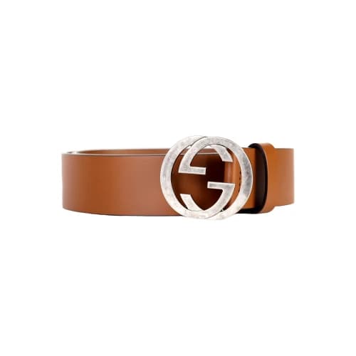 Gucci Interlocking G Buckle Belt 'Brown'