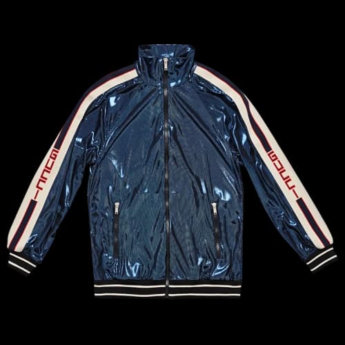 Gucci Logo Stripe Track Jacket 'Blue'
