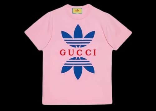 Gucci x adidas Cotton Jersey T-Shirt Light Pink
