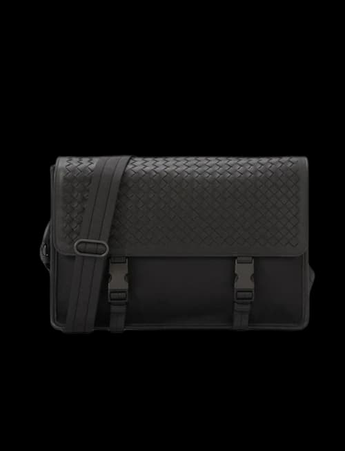 Bottega Veneta Nylon Crossbody Black