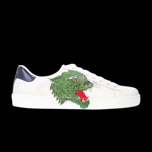 Gucci Ace Low 'Green Panther - White'