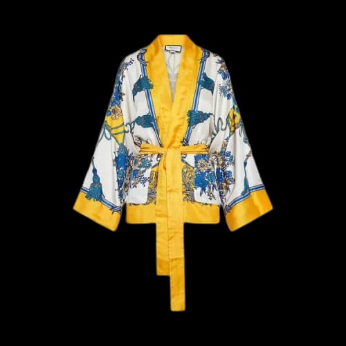 Gucci Silk Kimono Jacket 'Multicolor'