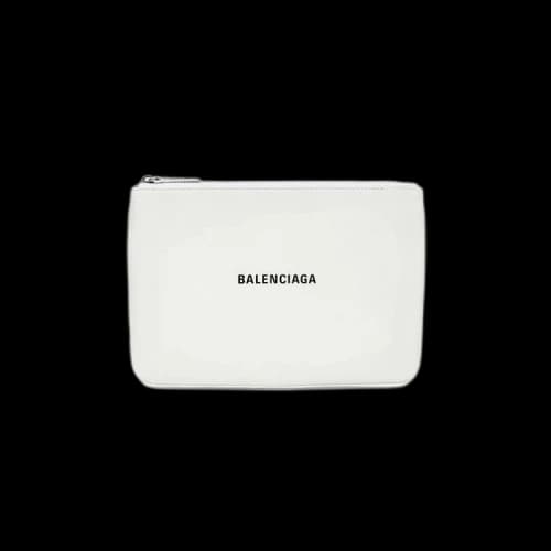 Balenciaga Everyday Logo Pouch 'White'