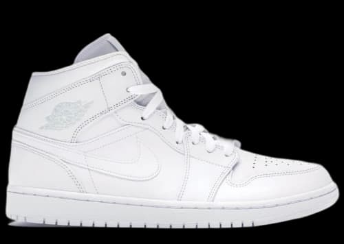 Jordan 1 Mid Triple White (2018)
