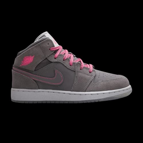 Air Jordan 1 Mid GS 'Dark Grey Hyper Pink'