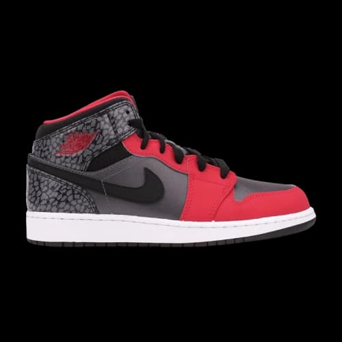 Air Jordan 1 Mid GS 'Dark Grey Legion Red'