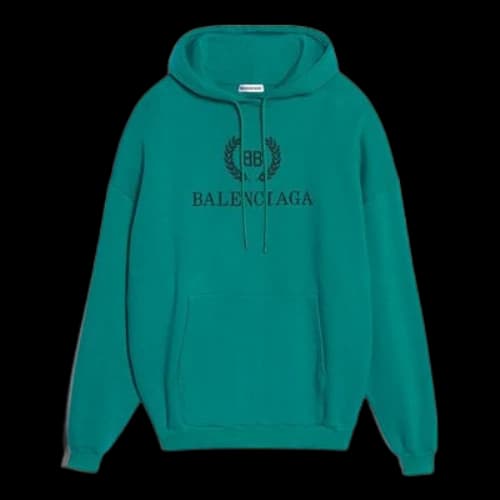 Balenciaga Logo Hoodie Green (Women's)