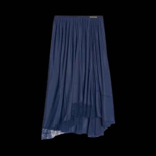 Balenciaga Gathered Circle Skirt 'Navy'