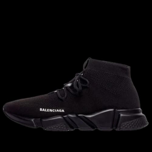 Balenciaga Speed Lace Up Trainer 'Knitted Black' (Women's)