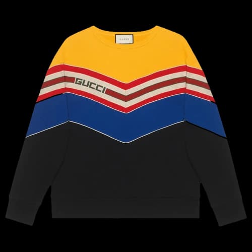 Gucci Chevron Stripe Sweatshirt 'Multicolor'