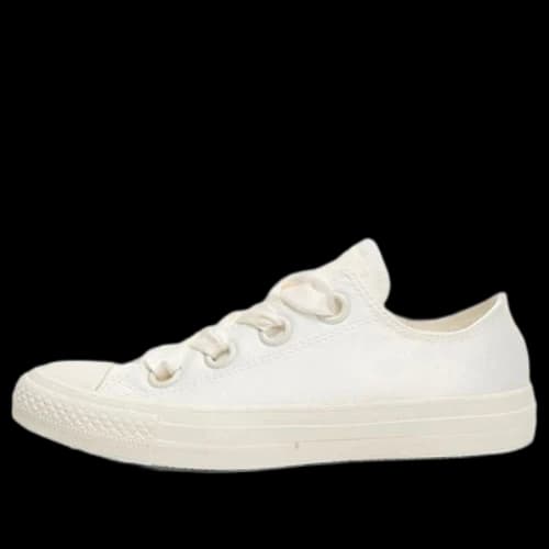 Converse All Star Big Eyelets White Silk Bow (Women's)
