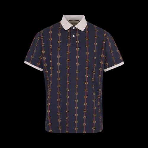 Gucci G Link Polo Shirt 'Blue'