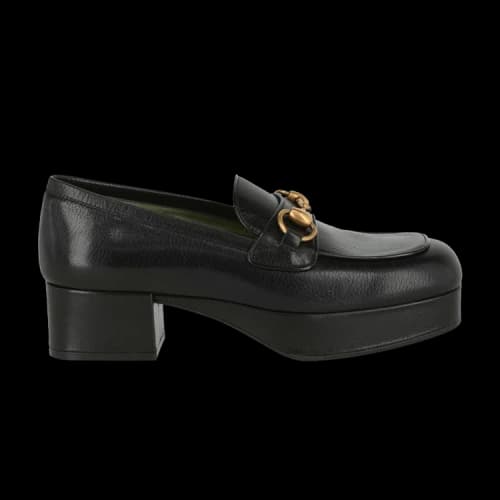 Gucci Horsebit Chunky Loafers Black (Women's)
