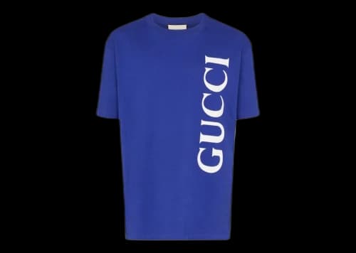Gucci Logo print T-Shirt Marino