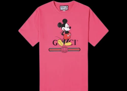 Gucci x Disney Mickey Mouse T-shirt Pink