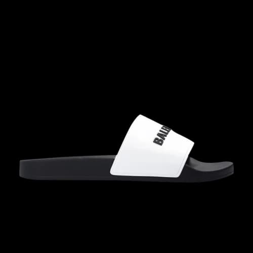 Balenciaga Pool Slides 'White Black'