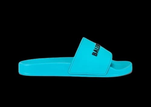 Balenciaga Pool Slides Turquoise