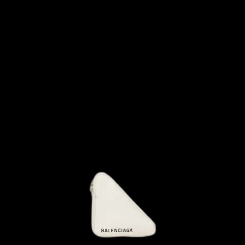 Balenciaga Pebbled Geometric Shoulder Bag 'White'