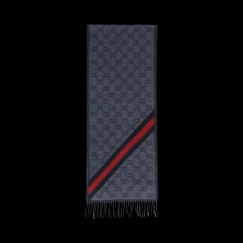 Gucci Nikky Wool Scarf 'Midnight Blue'